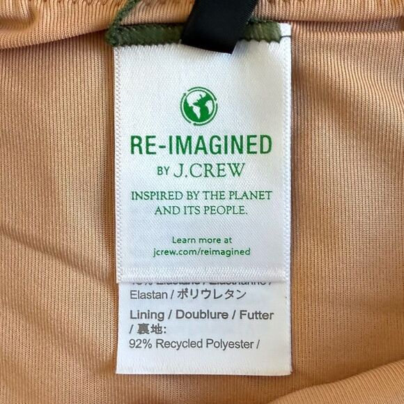 J. Crew Curved Waist Cheeky Bikini Bottom Green Size Medium NWT - Picture 7 of 11